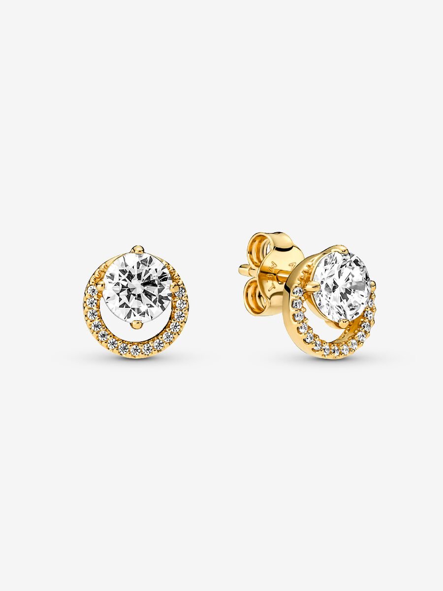 Clous d’oreille Halo rond scintillant