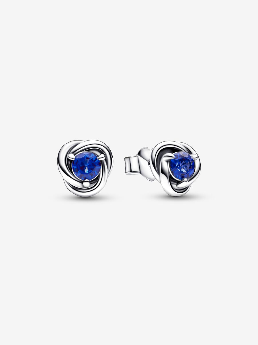 Septembre clous d’oreilles Cercle éternel bleu