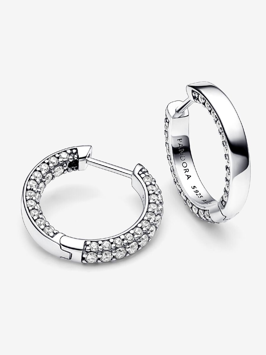Créoles en pavé à un rang Pandora Timeless