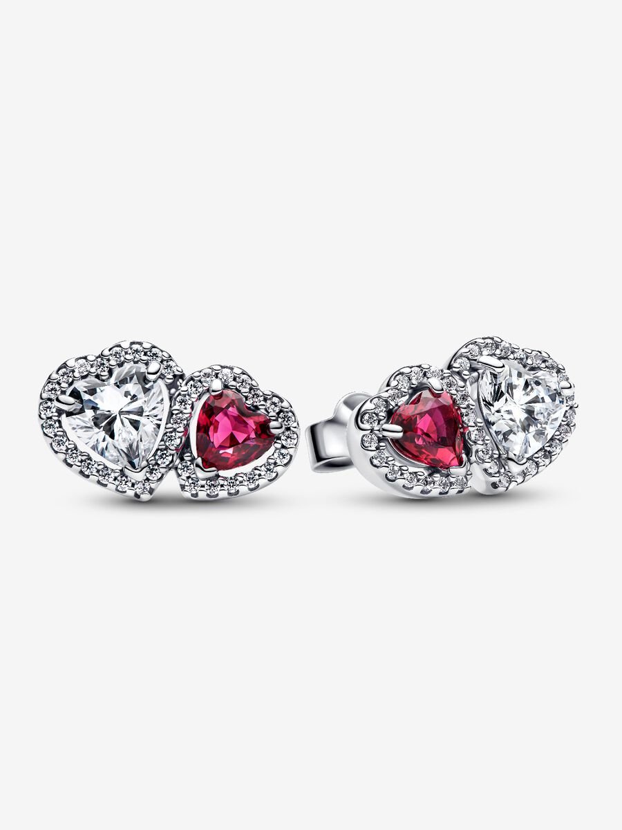 Clous d’oreilles Cœurs halo