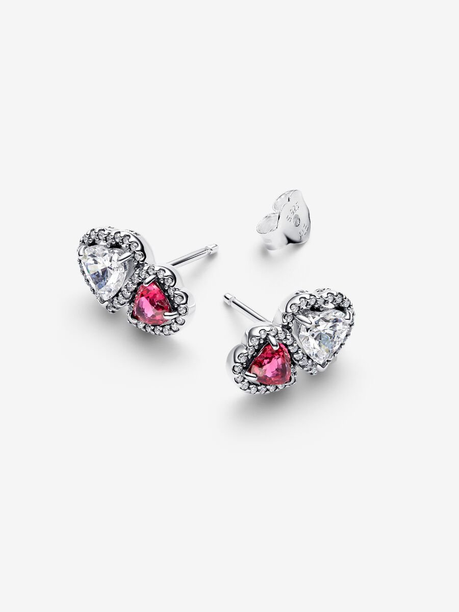 Clous d’oreilles Cœurs halo