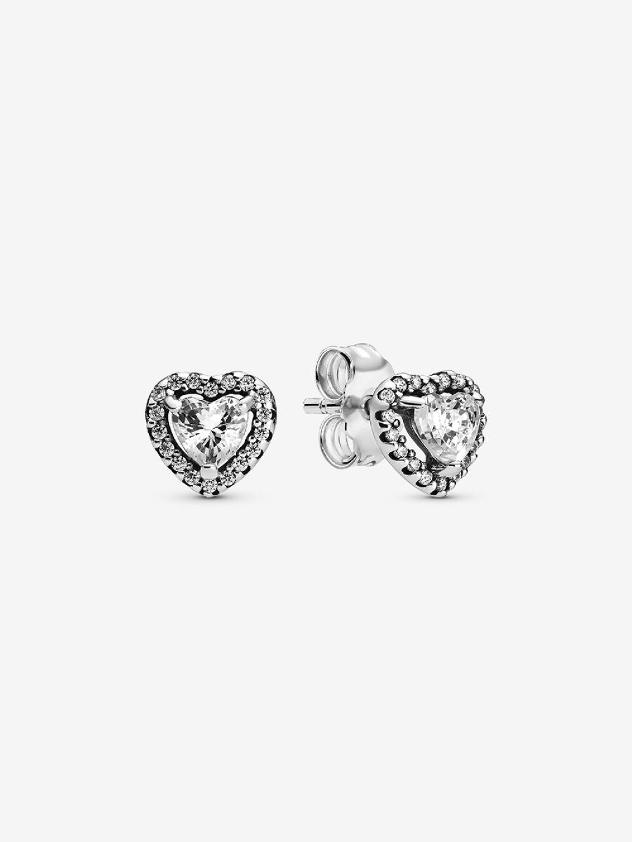 Boutons d’oreille avec cœurs surélevés