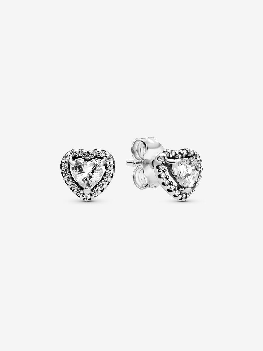 Boutons d’oreille avec cœurs surélevés