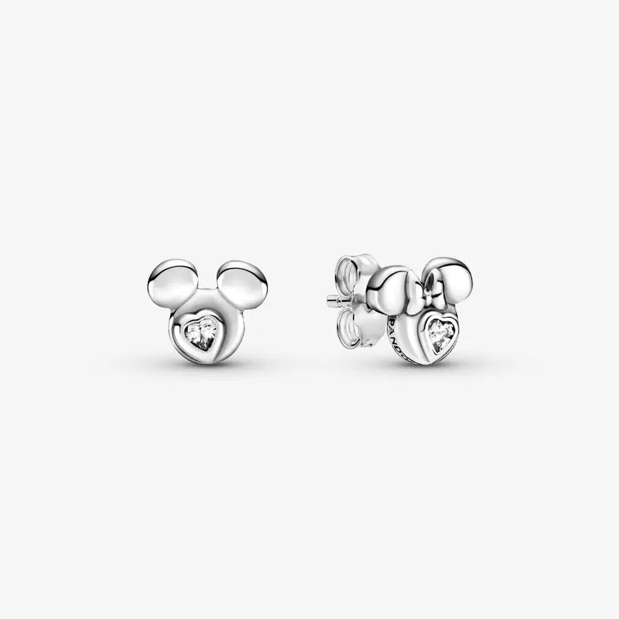 Clous d’oreille Disney Silhouette Mickey Mouse et Minnie Mouse
