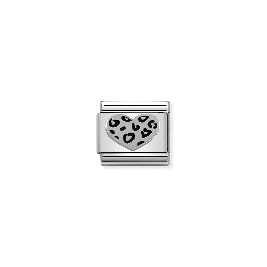 Charm Symbole Lionpard Cœur - Argent Sterling