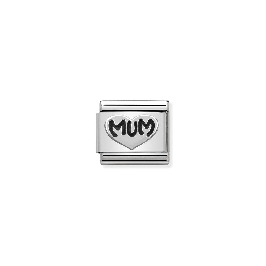 Charm Symbole Mum Cœur - Argent Sterling