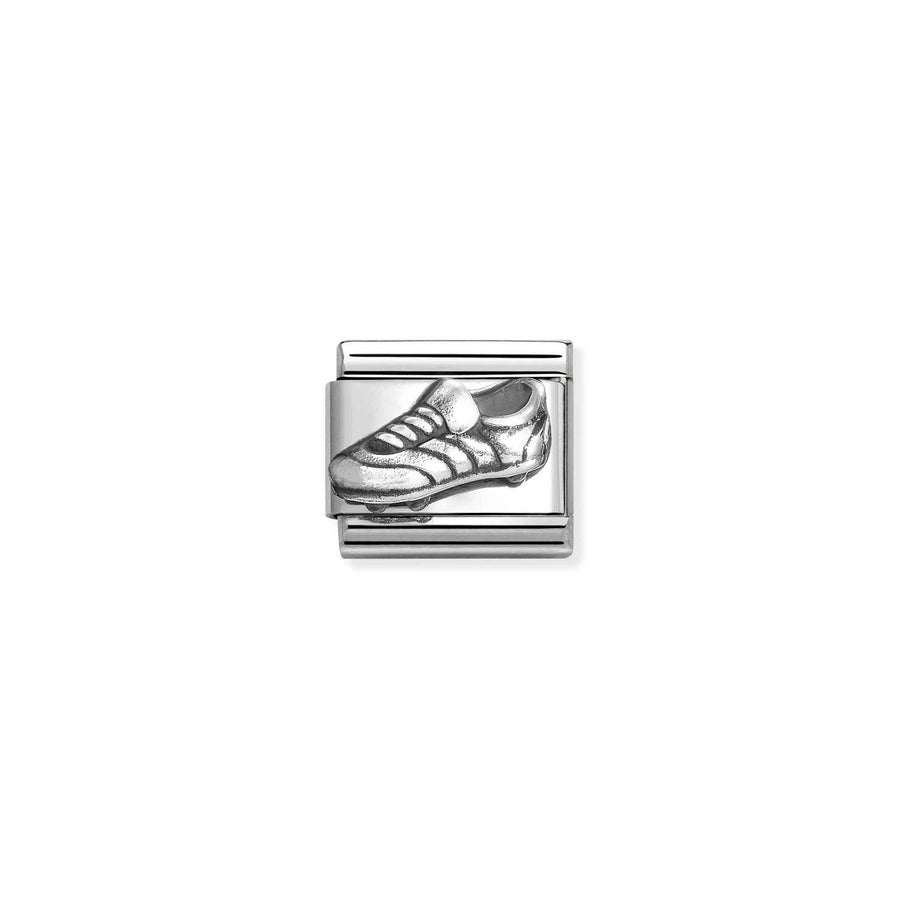 Charm Symbole Football Shoe - Argent Sterling