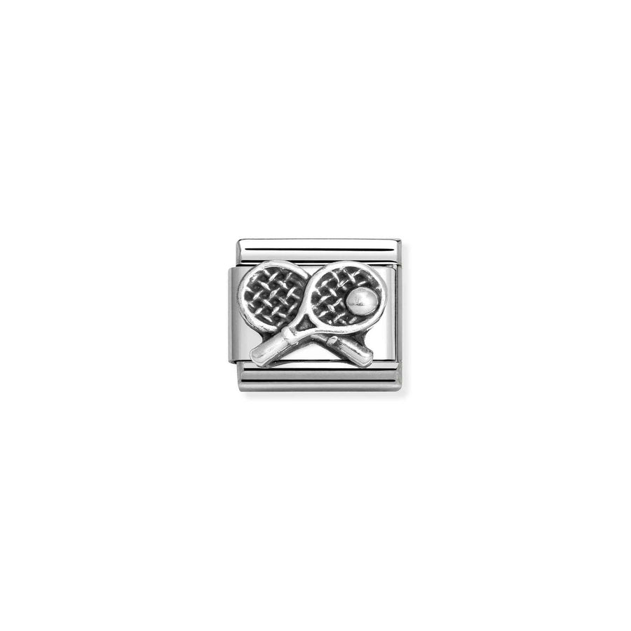 Charm Symbole Tennis Racket - Argent Sterling