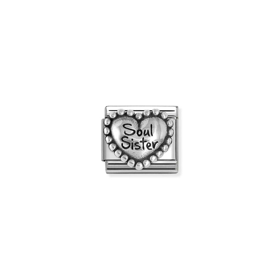 Charm Symbole Cœur With Dots Soul Sister - Argent Sterling