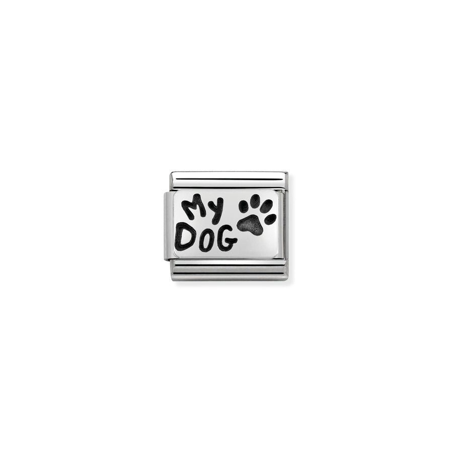 Charm Plaque My Chien - Argent Sterling