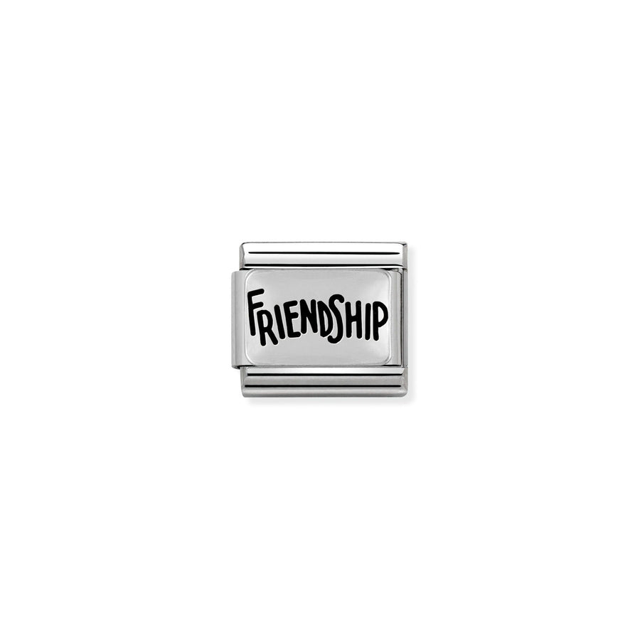 Charm Plaque Friendship - Argent Sterling