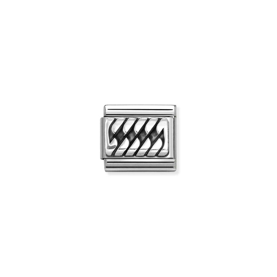 Charm Plaque Braid - Argent Sterling