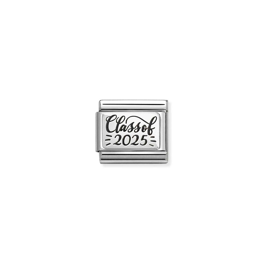 Charm Plaque Class Of 2025 - Argent Sterling