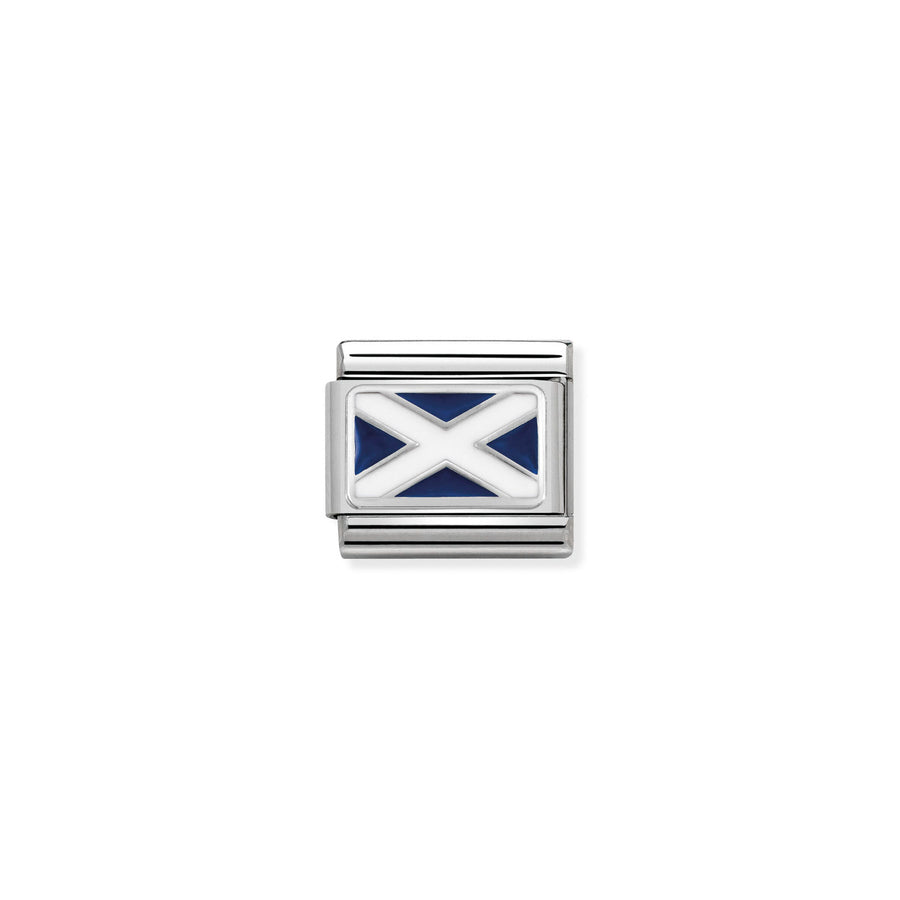 Charm Drapeau Scotland - Argent Sterling