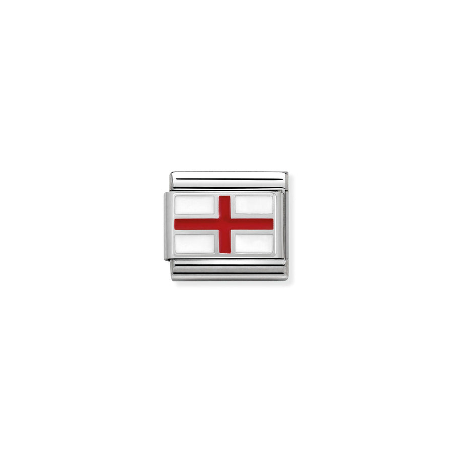 Charm Drapeau England - Argent Sterling