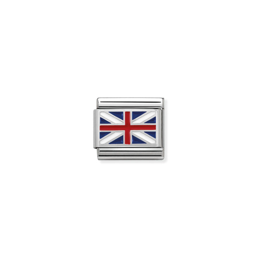Charm Drapeau Great Britain - Argent Sterling