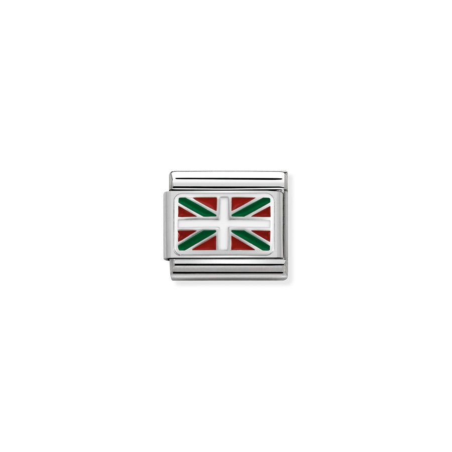 Charm Drapeau Basque Country - Argent Sterling