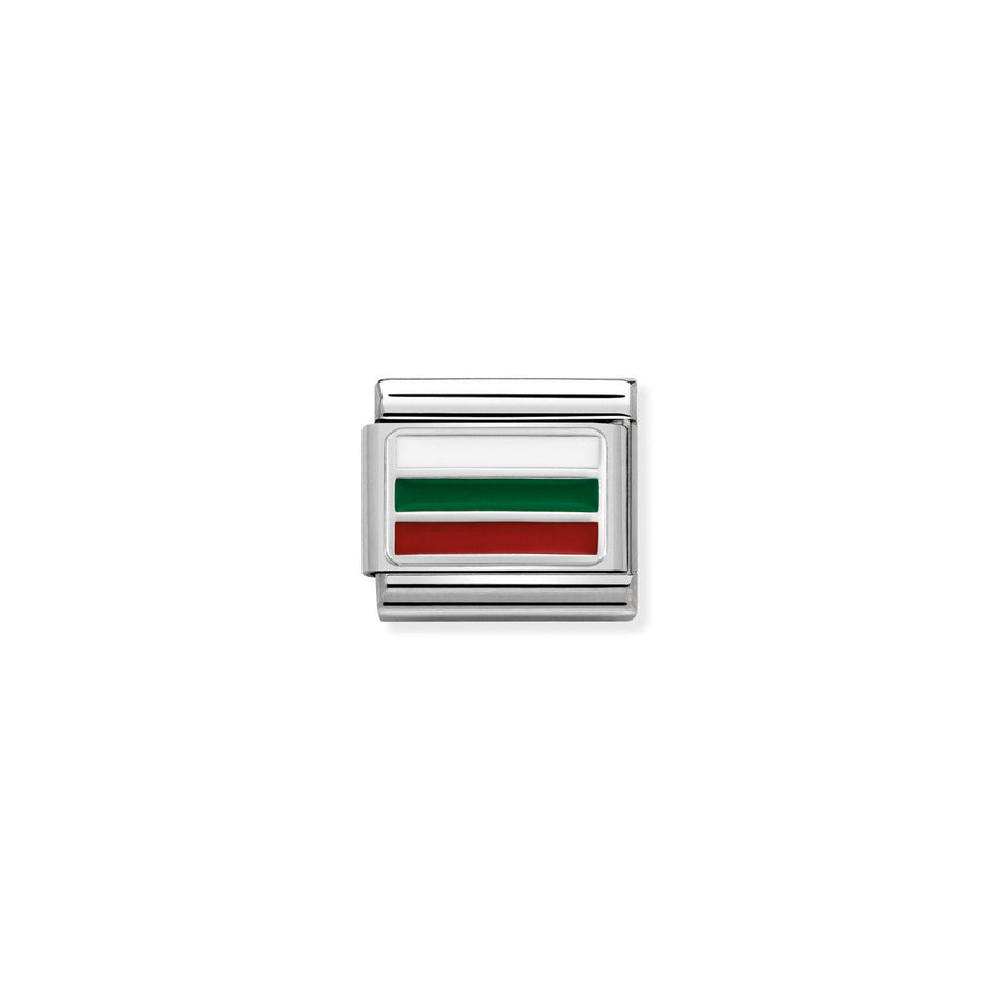 Charm Drapeau Bulgaria - Argent Sterling