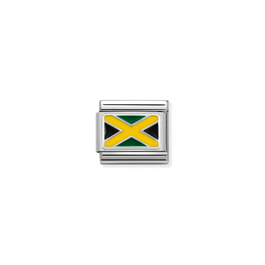 Charm Drapeau Jamaica - Argent Sterling