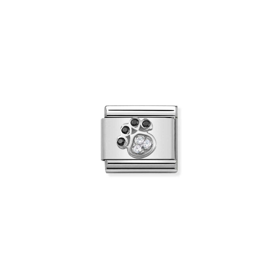 Charm Symbole Paw Print - Argent Sterling