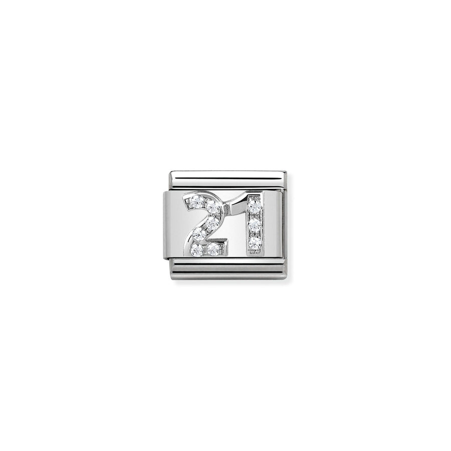 Charm Symbole 21 - Argent Sterling