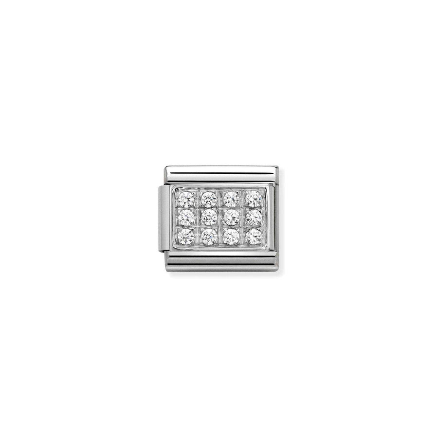 Charm Pavé Blanc Cz - Argent Sterling