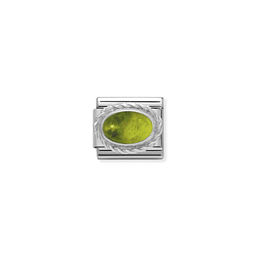 Charm Pierre Setting And Detail Peridot - Argent Sterling