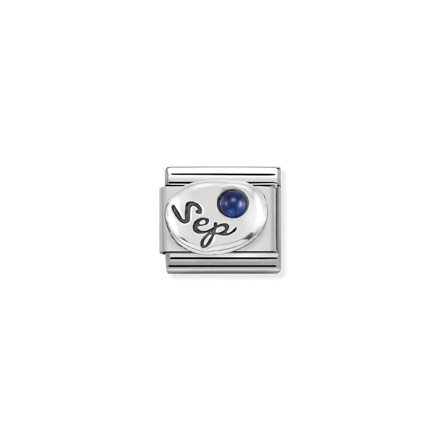 Charm Symbole Stones September Sapphire - Argent Sterling