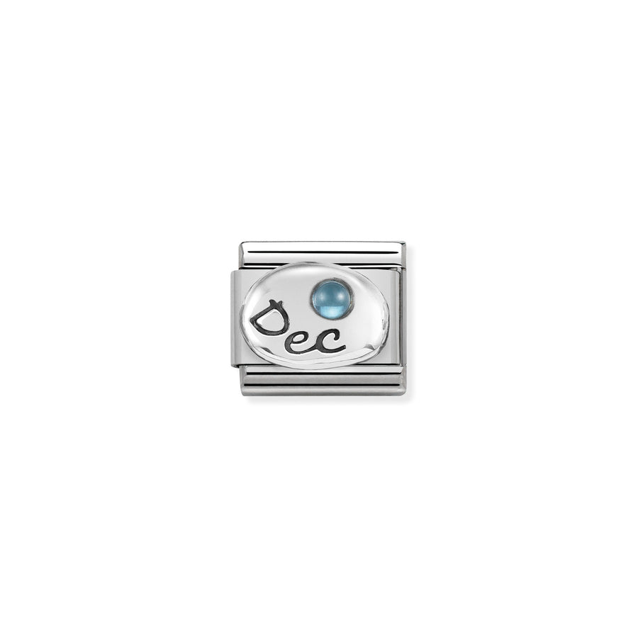 Charm Symbole Stones December Light Bleu Topaz - Argent Sterling