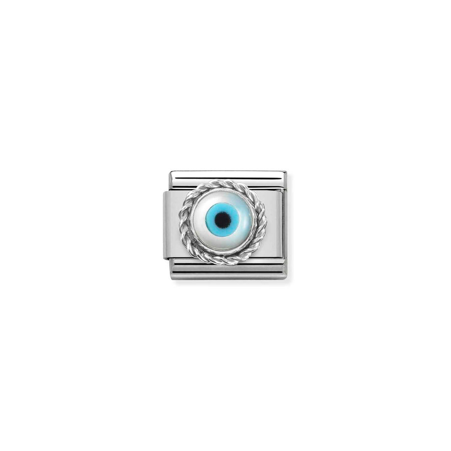 Charm Greek Eye - Argent Sterling