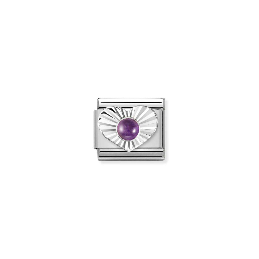 Charm Amethyst - Argent Sterling