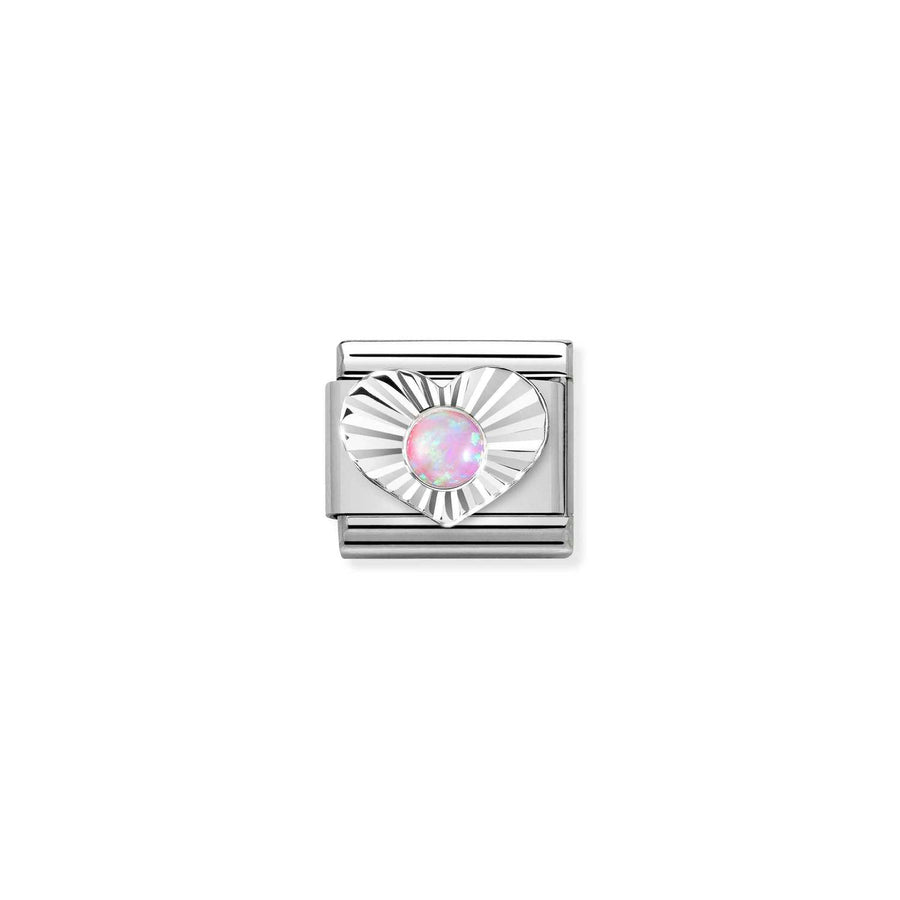 Charm Rose Opal - Argent Sterling