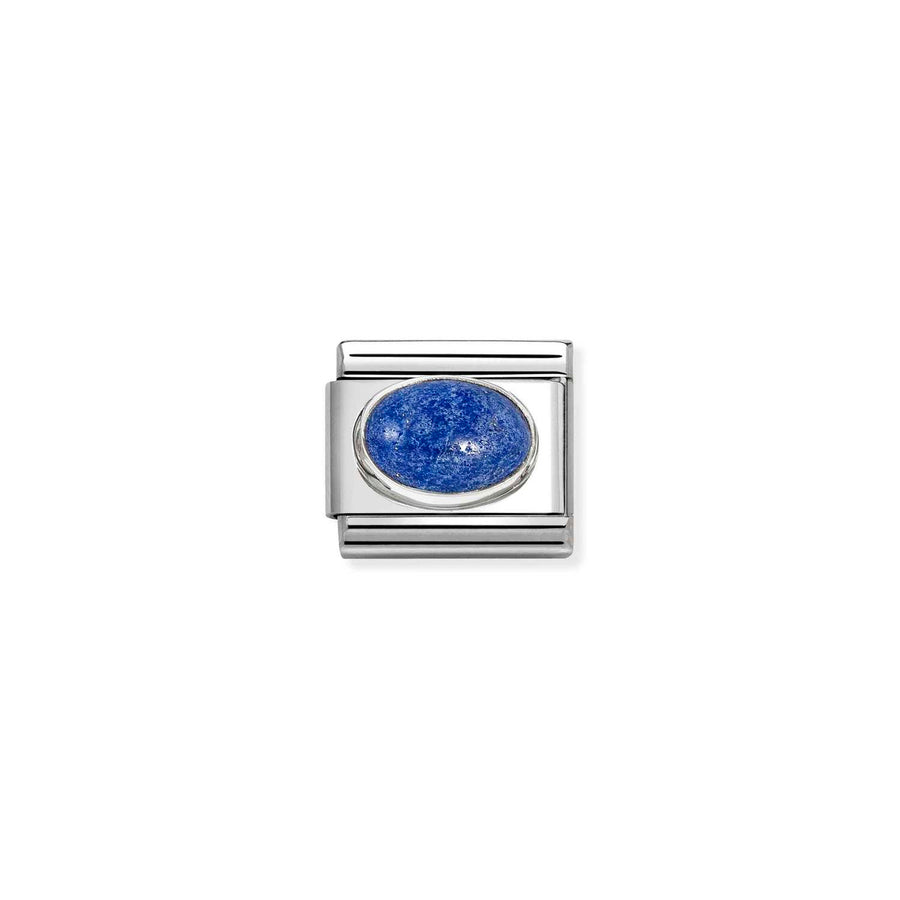 Charm Pierre Lapis - Argent Sterling