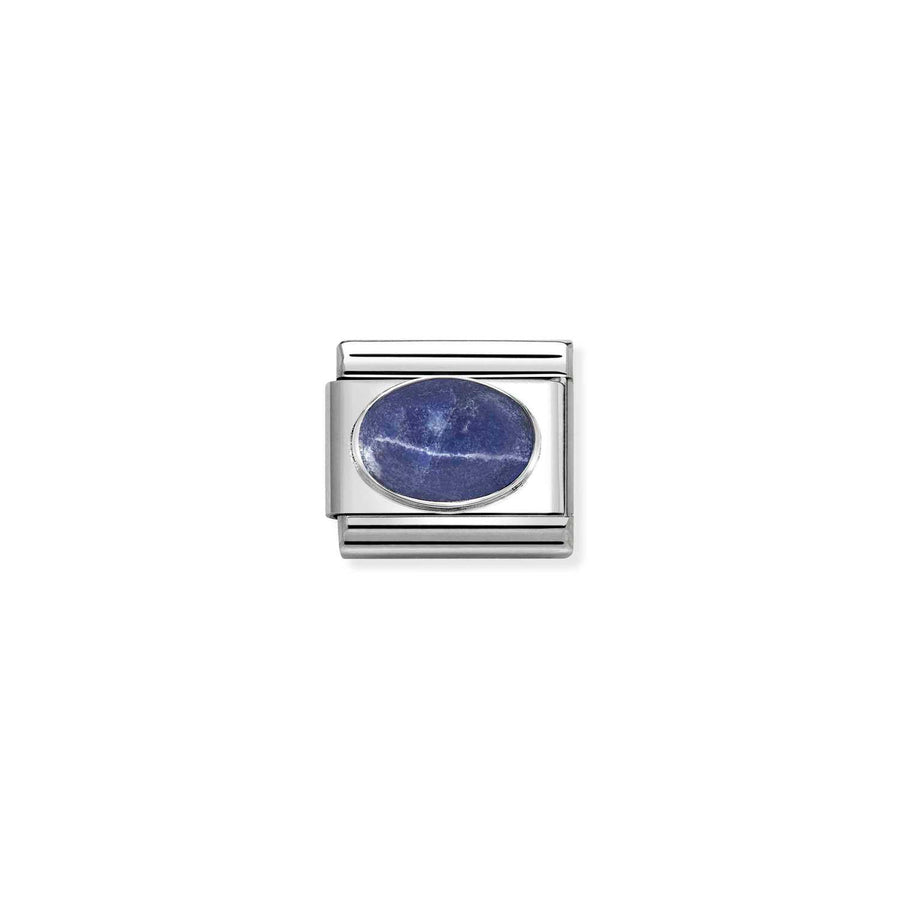 Charm Pierre Sodalite Mat - Argent Sterling