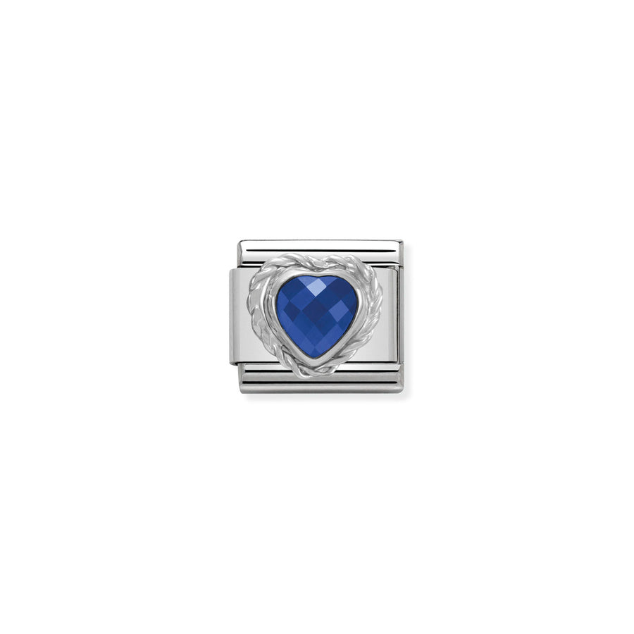 Charm Twisted Setting Bleu - Argent Sterling