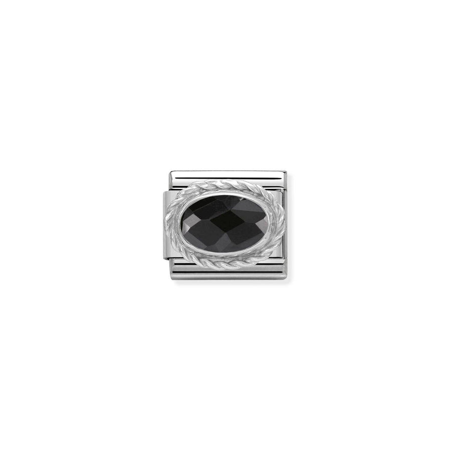Charm Setting And Detail Noir - Argent Sterling