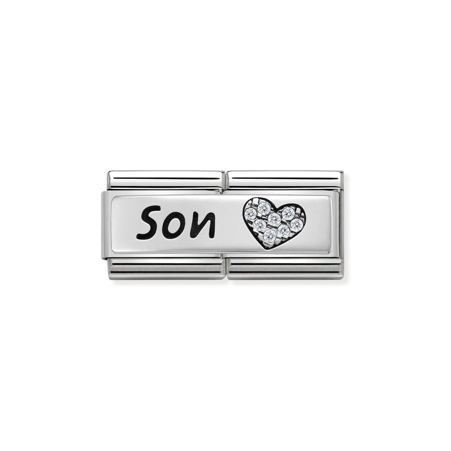 Charm Symbole Fils - Argent Sterling