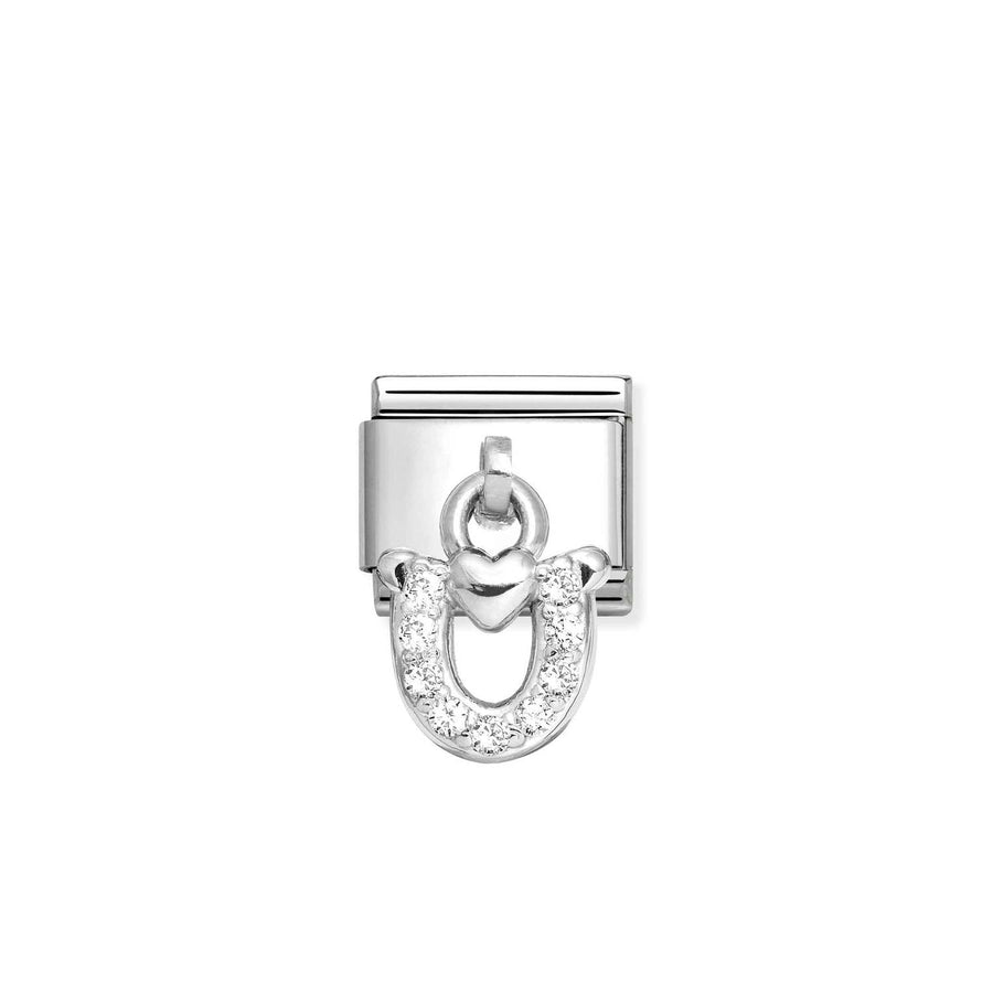 Charm Chevalshoe With Cœur - Argent Sterling