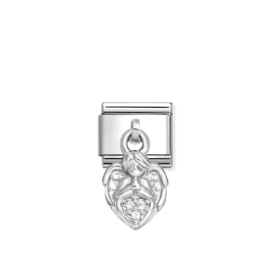Charm Ange With Cœur - Argent Sterling