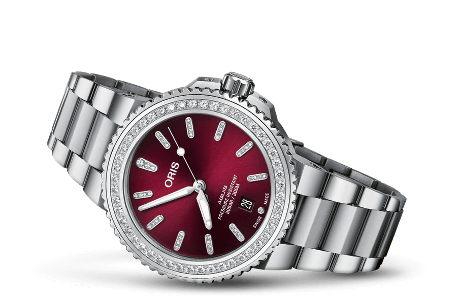 AQUIS DATE DIAMONDS STAINLESS