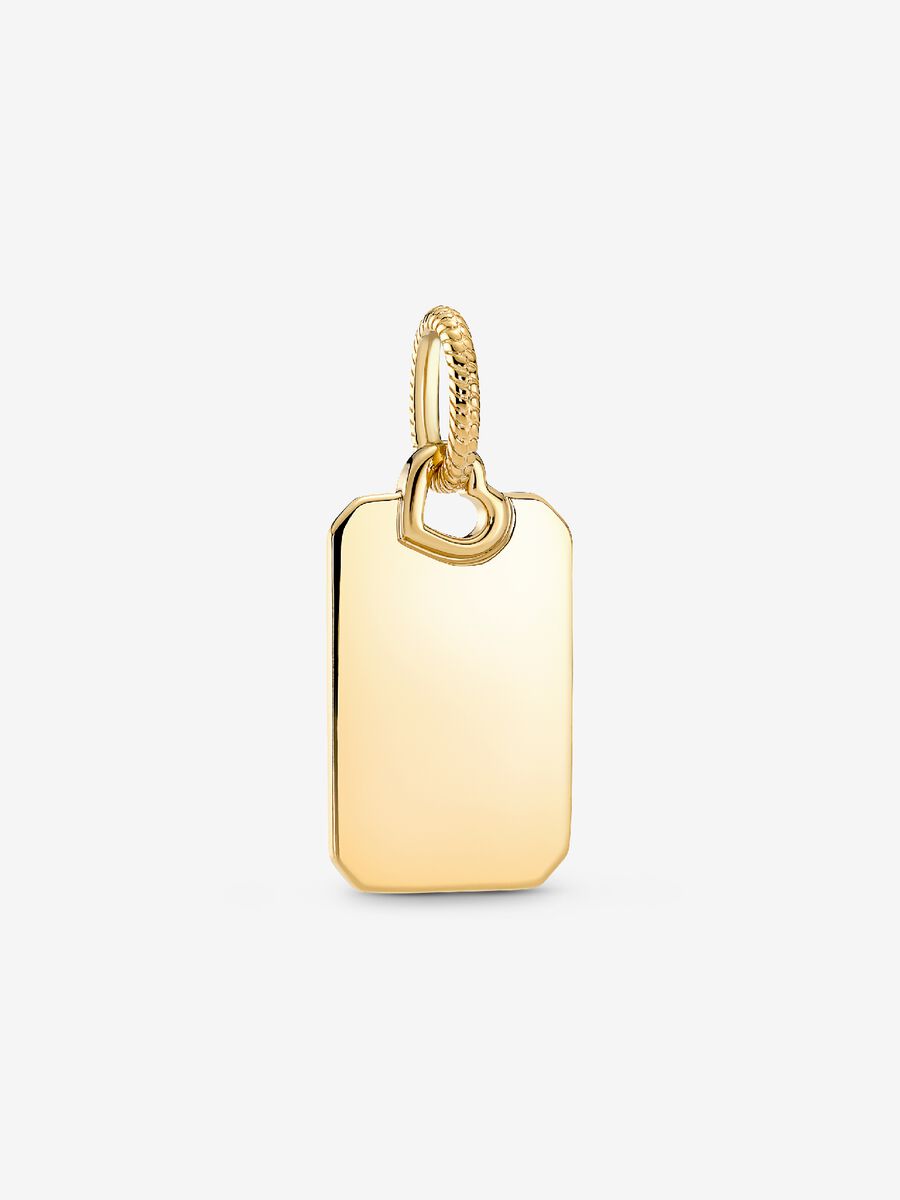 Pendentif Étiquette rectangulaire à graver