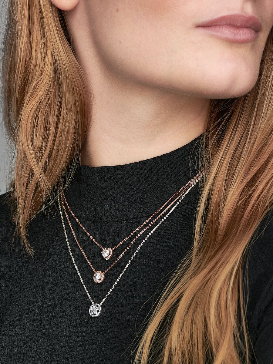 Collier scintillant Cœur
