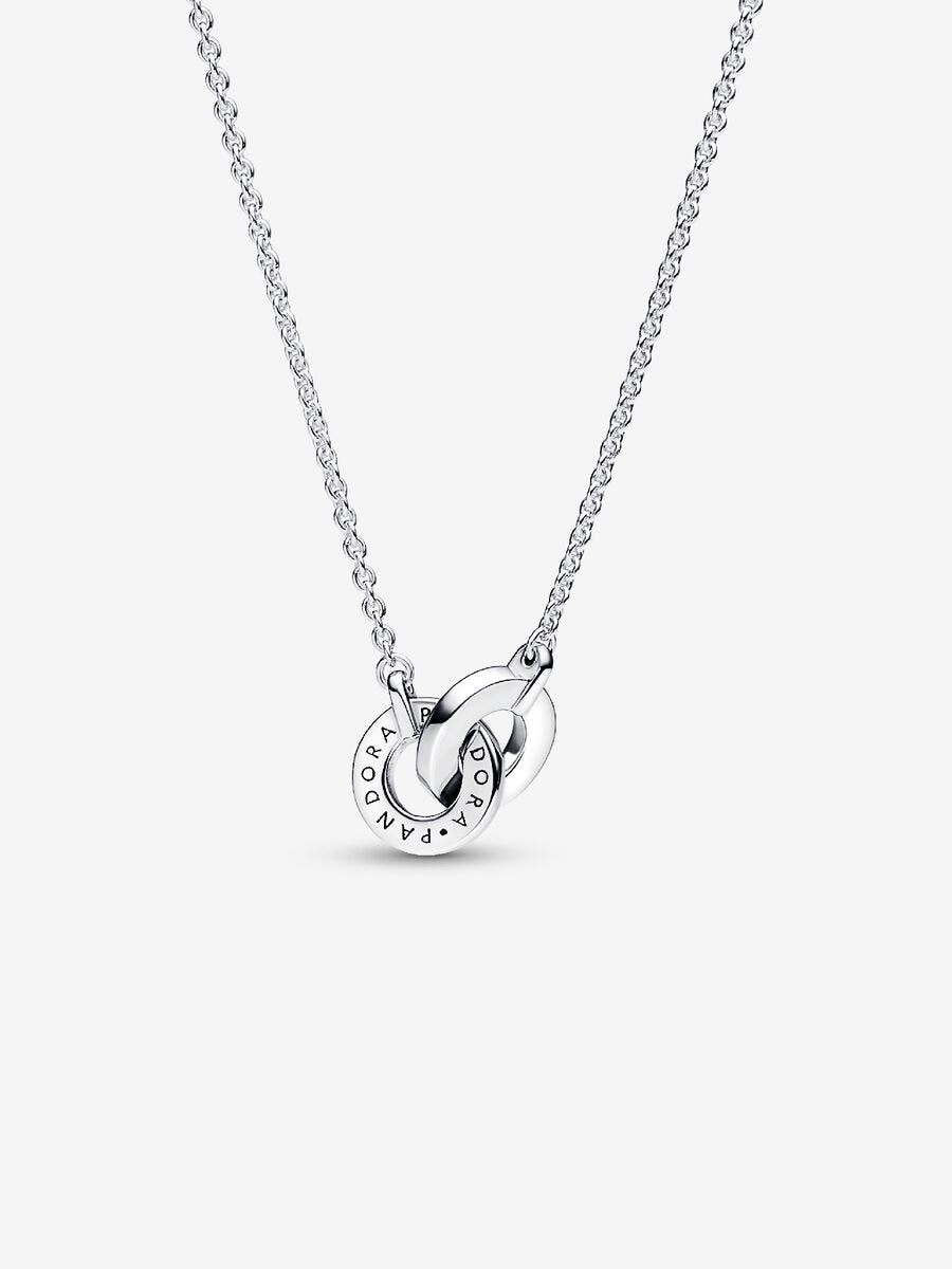 Collier à pendentif Pavé entrelacé Pandora Signature