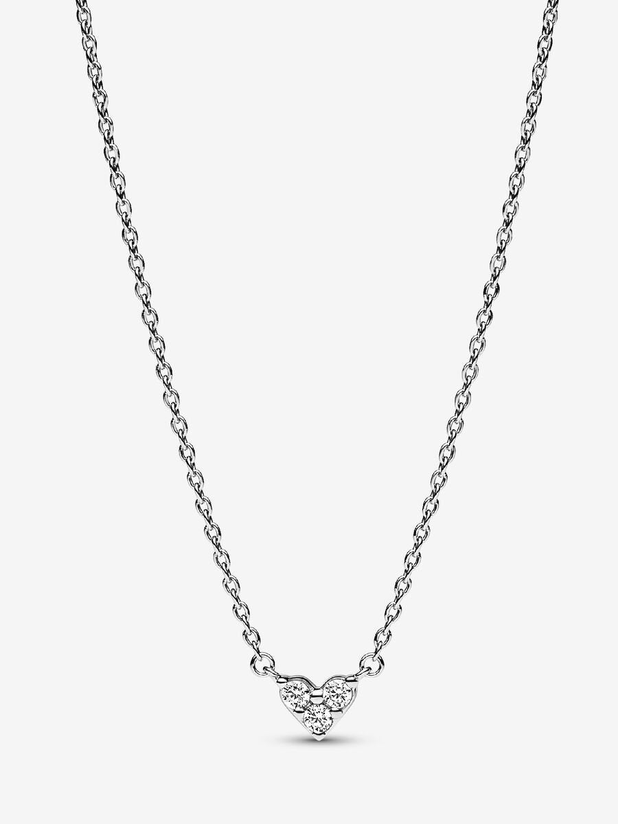 Collier Cœur à trois pierres