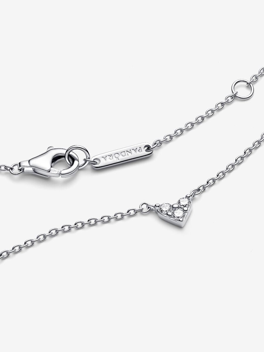 Collier Cœur à trois pierres