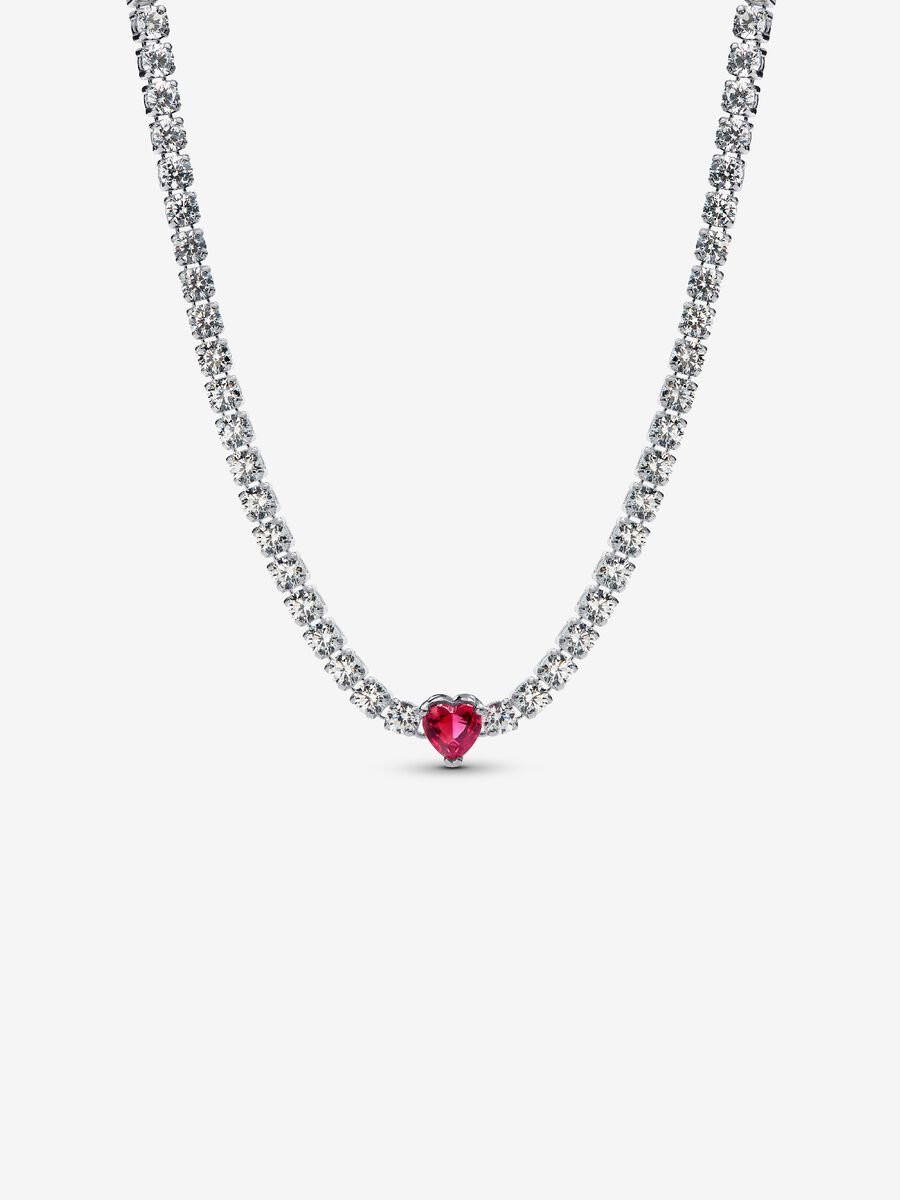 Collier ras-de-cou Cœur Halo
