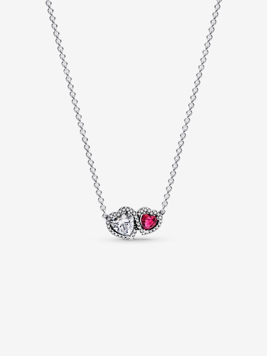 Collier pendentif Cœurs Halo