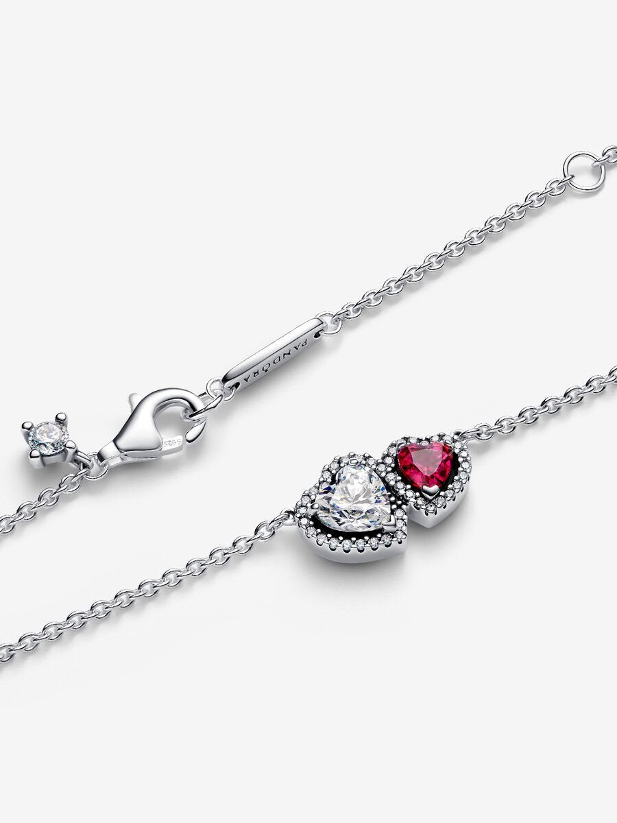 Collier pendentif Cœurs Halo