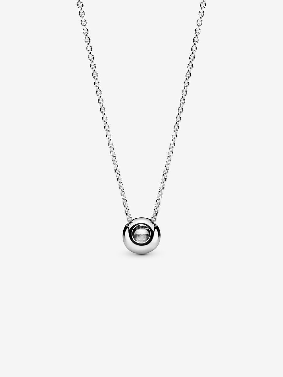 Collier Halo scintillant rond