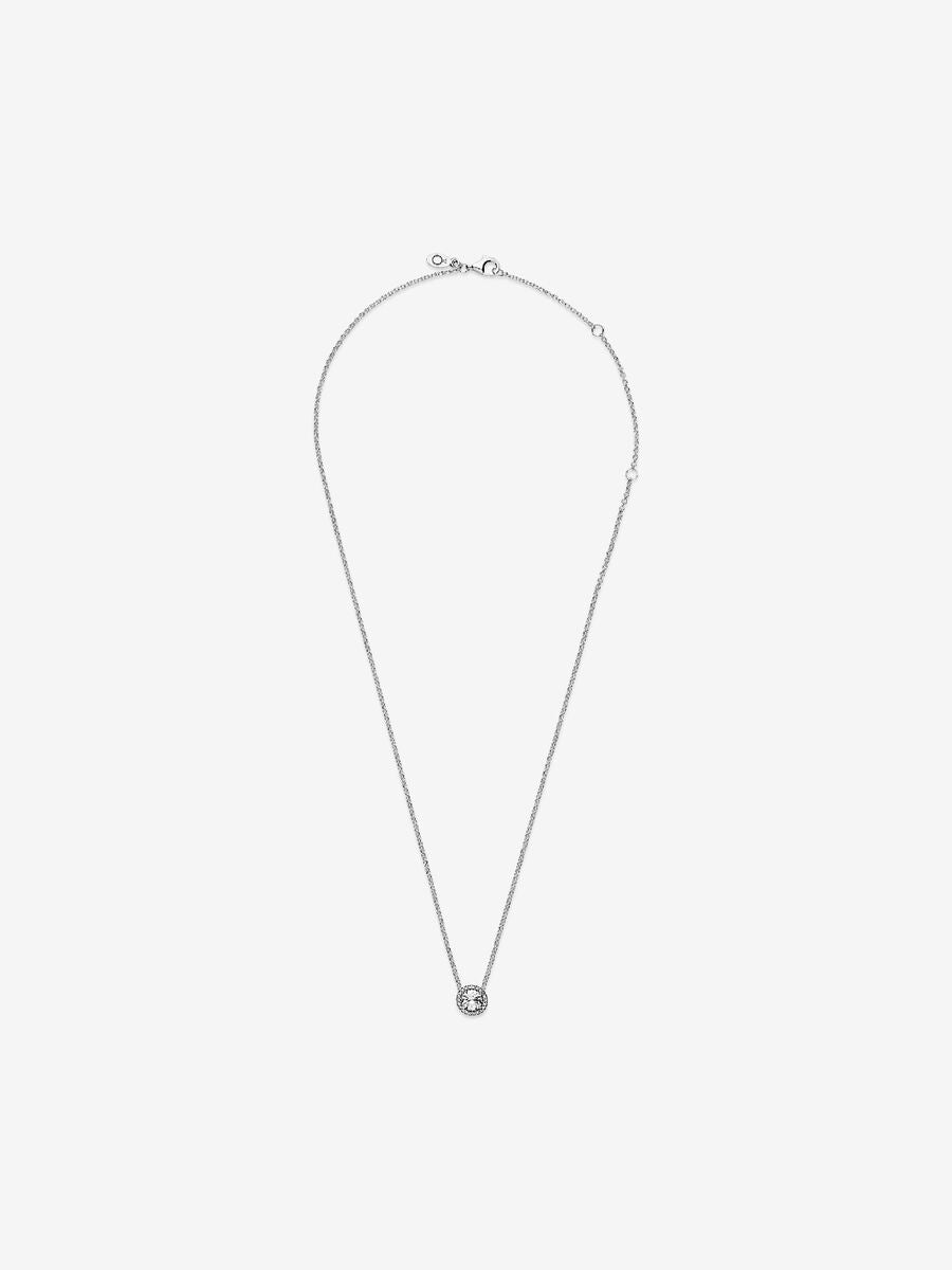 Collier Halo scintillant rond